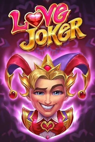 Love Joker slot game με καρδιές και ένα χαμογελαστό τζόκερ